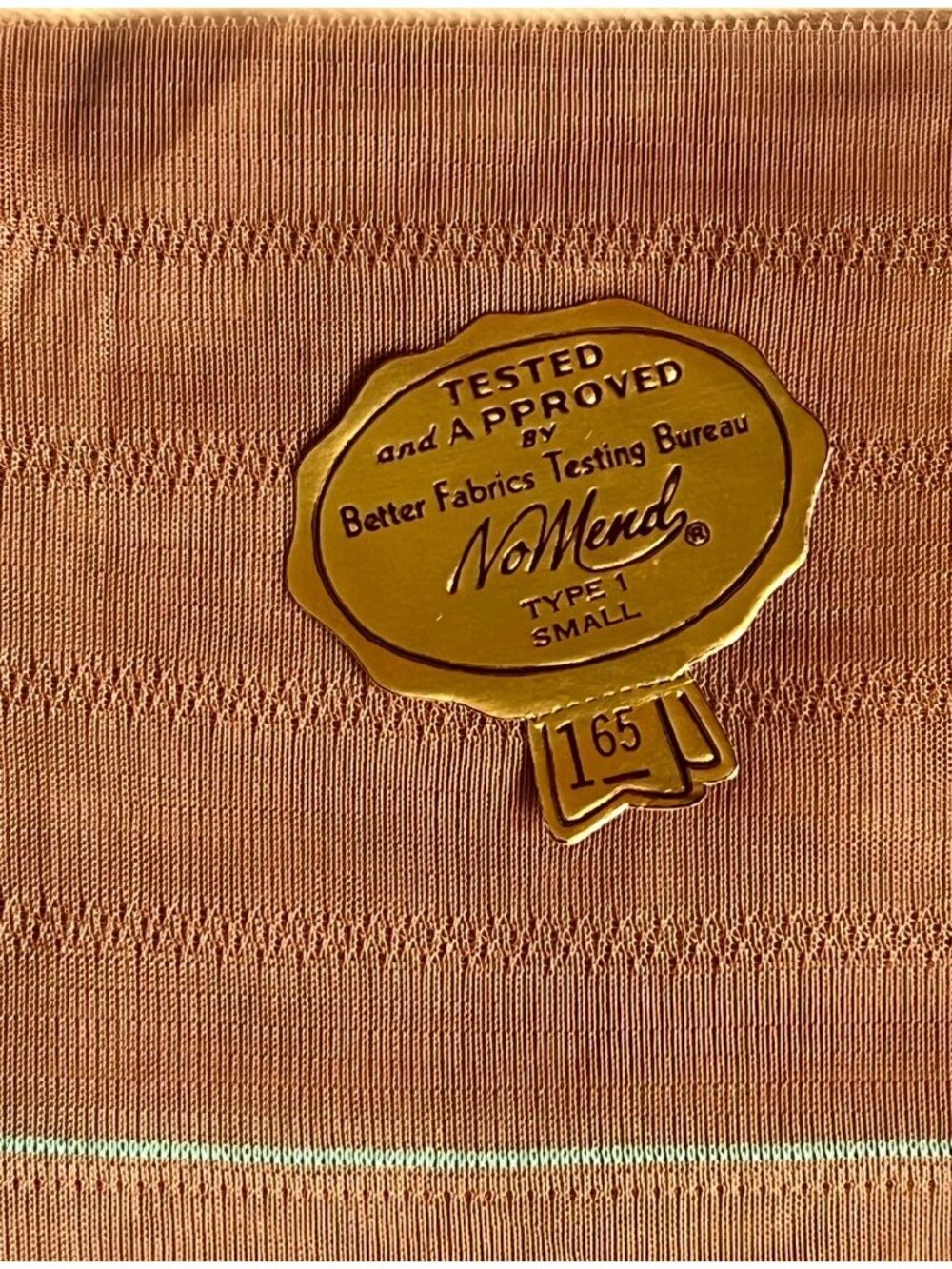 No Mend Lined Stockings 8.5 S Orig Box Tissue Foil Illustrations 2 Pair LN 1950s - Picture 5 of 15